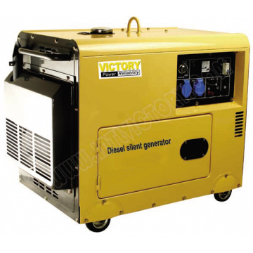 5000W Schallschutz Kleiner tragbarer Dieselgenerator mit CE / CIQ / ISO / Soncap